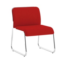 Poltroncina attesa Carosello CA 1 senza braccioli rosso