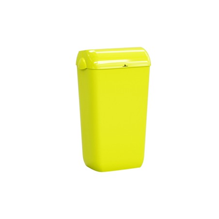 Cestino gettacarte Skin con coperchio 23 L giallo fluo