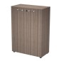 Mobile medio con ante ELEGANCE 90x45,2x126,2Hcm Noce Toscano