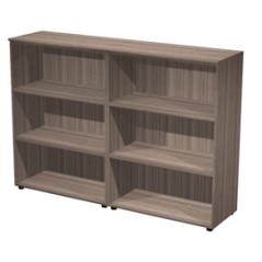 Coppia mobili medi ELEGANCE 180x45,3x126,2Hcm Noce Toscano