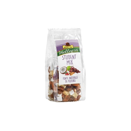 Mix frutta disidratata e frutta secca Student Mix 125g Mister Nut