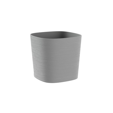 Vaso quadrato Capri 26lt grigio nebbia TeraPlast