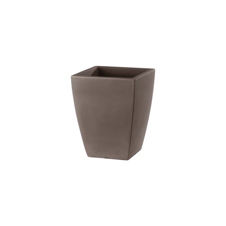 Vaso Quadro Veneto 56lt cappucino TeraPlast