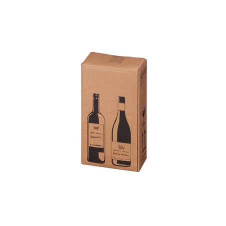 10 Scatole per due bottiglie Wine Pack 20,4x10,8x36,8cm