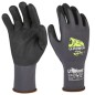 Guanti di protezione FLEX taglia 08 nero grigio c/polsino giallo U-Power