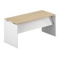 Scrivania pieghevole 150x70x73,5cm - Top rovere / Struttura bianco - Speedy