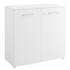 Armadio modulare con ante 90x41,6cm - H86,9cm Top bianco - Filing