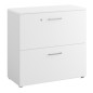 Armadio modulare con 2 classificatori 90x41,6cm - H86,9cm Top bianco - Filing