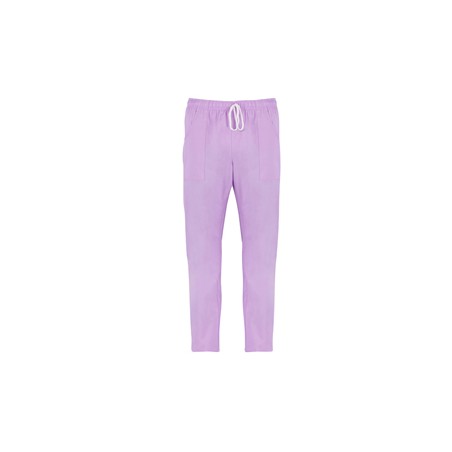 Pantaloni Pitagora in cotone Tg. M lilla chiaro