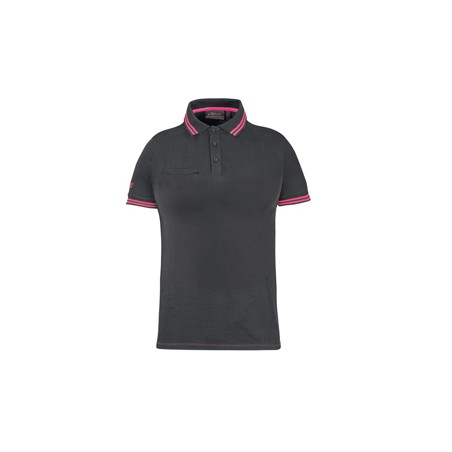 Polo donna WayLady grigio-fucsia Taglia S U-power