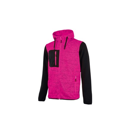 Felpa donna Rainbow Lady grigio-fucsia Taglia S U-power