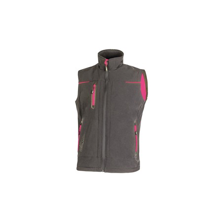 Gilet donna Universe Lady grigio-fucsia Taglia S U-power