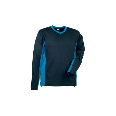 Maglietta a maniche lunghe Madeira Tg. XXL blu navy/nero Cofra