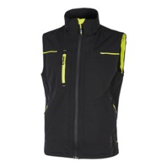 Gilet donna Saturn Lady nero-giallo Taglia S U-power