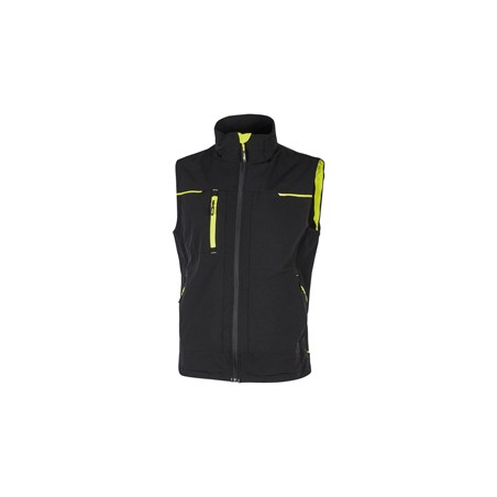 Gilet donna Saturn Lady nero-giallo Taglia S U-power