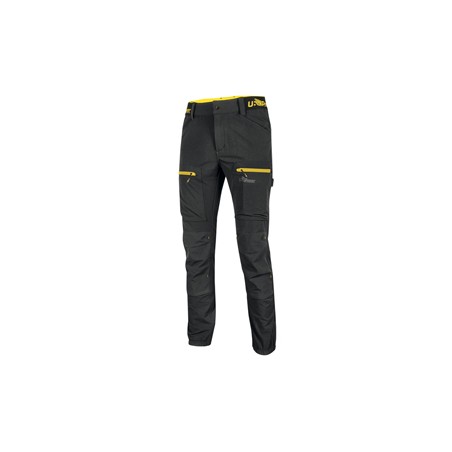 Pantalone Horizon Tg. M nero-giallo U-power