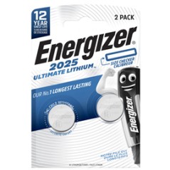 Blister 2 pile CR2025 Ultimate Lithium - Energizer Specialistiche