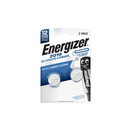 Blister 2 pile CR2016 Ultimate Lithium - Energizer Specialistiche