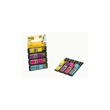 MINISET 140 SEGNAPAGINA Post-itÂ® INDEX 683-4AB IN 4 COLORI VIVACI