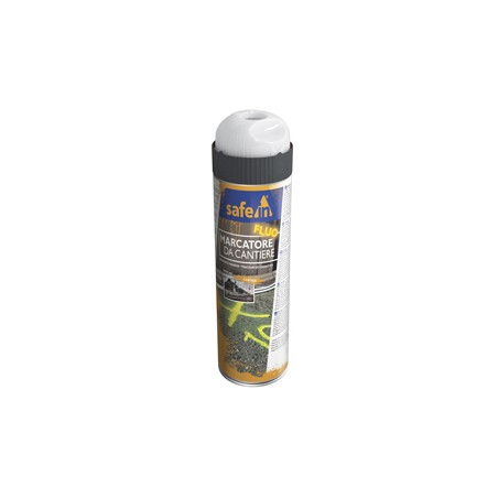 Bombola di vernice traccialinee fluorescente da cantiere 500ml colore bianco