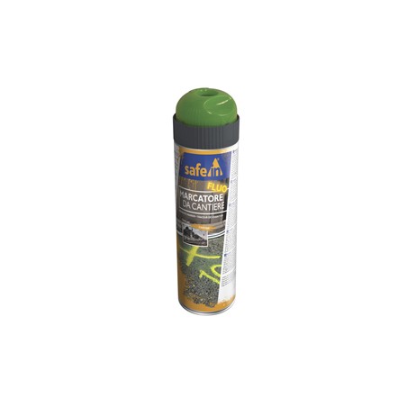 Bombola di vernice traccialinee fluorescente da cantiere 500ml verde fluo