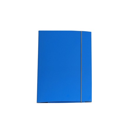 CARTELLINA CON ELASTICO 32PL 25X34CM AZZURRO