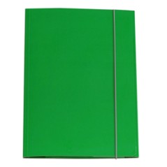 CARTELLINA CON ELASTICO 32PL 25X34CM VERDE