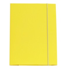 CARTELLINA CON ELASTICO 32PL 25X34CM GIALLO