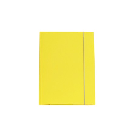 CARTELLINA CON ELASTICO 32PL 25X34CM GIALLO