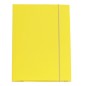 CARTELLINA CON ELASTICO 32PL 25X34CM GIALLO