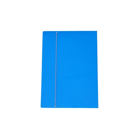 CARTELLINA C/ELASTICO CARTONE PLASTIFICATO 35X50CM AZZURRO 35EL