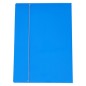 CARTELLINA C/ELASTICO CARTONE PLASTIFICATO 35X50CM AZZURRO 35EL