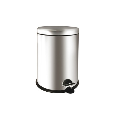 Pattumiera a pedale Bin Basic 12L in acciaio inox