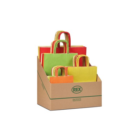 Espositore 100 shopper Allegra colori chiari formati assortiti Sadoch