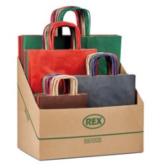 Espositore 100 shopper Allegra colori scuri formati assortiti Sadoch