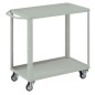 Carrello 2 vasche da 80x45cm grigio