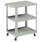 Carrello 3 vasche da 60x45cm grigio