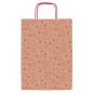 Shopper natale stelline rosse 16x8x21cm Sadoch