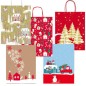 Shopper natale fantasie assortite 16x8x21cm Sadoch