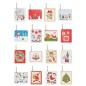 Segnapacco natale c/cordoncino fantasie assortite Sadoch