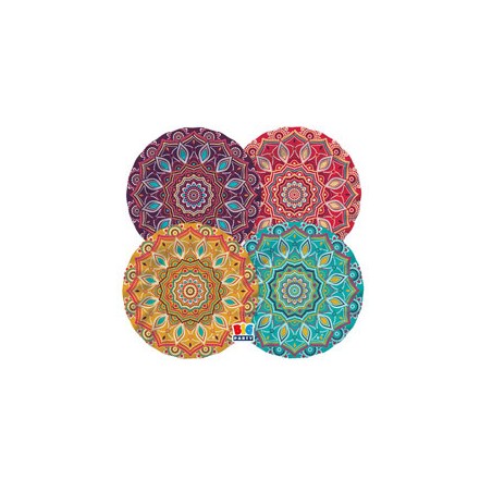 8 piatti Ã˜20cm Mandala Big Party