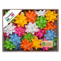 100 stelle nastro similpaper 10mmxÃ˜5cm colori assortiti primavera Brizzolari