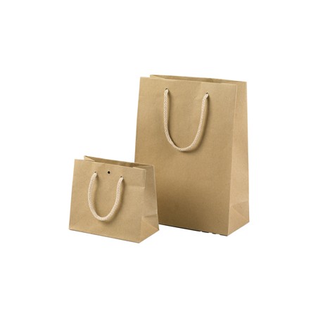 12 shopper carta kraft 10x12+6,5cm avana