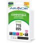 Armor Conf. Multipla 5 cartucce T0711 PER C/EPSON STYLUS D78 D92 (2BK 2C/M/Y)