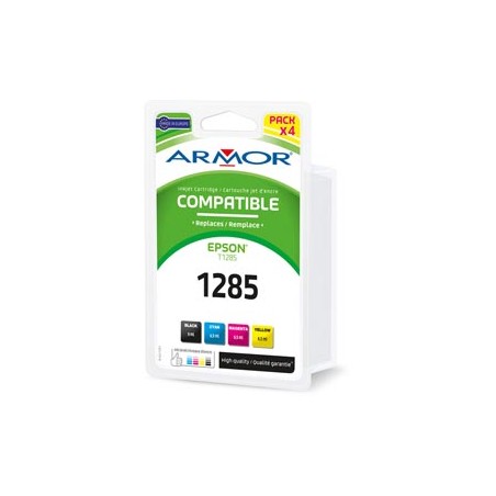 Armor Conf. Multiola 4 Cartucce T1281 C/EPSON STYLUS S22 SX125 (1BK 2C/M/Y)