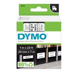 NASTRO DYMO TIPO D1 (24MMX7MT) NERO/BIANCO 537130