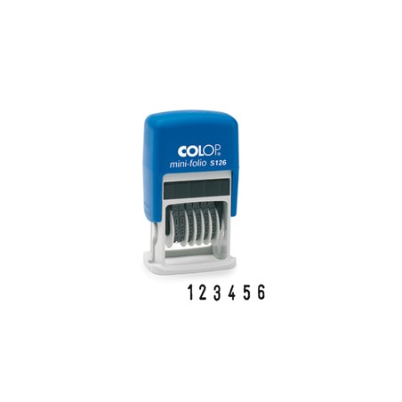 Timbro mini numeratore S126 6colonne 3,8mm autoinchiostrante COLOP