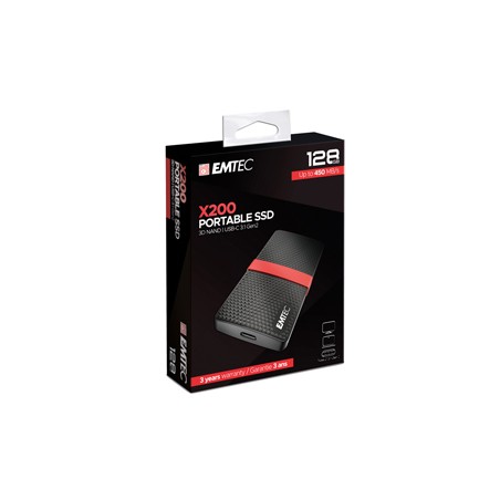 Emtec SSD 3.1 Gen2 X200 128 GB Portable