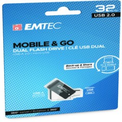 Emtec Dual USB2.0 micro-USB T260 32GB