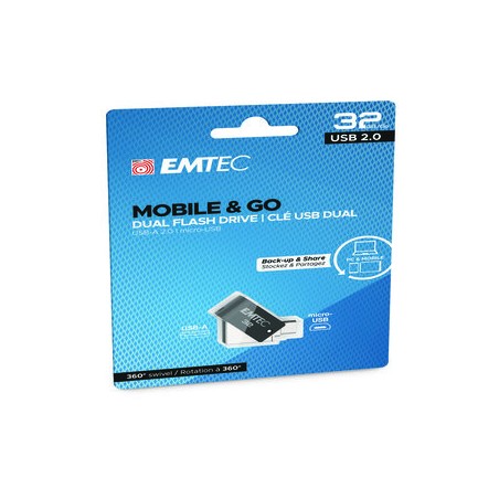 Emtec Dual USB2.0 micro-USB T260 32GB